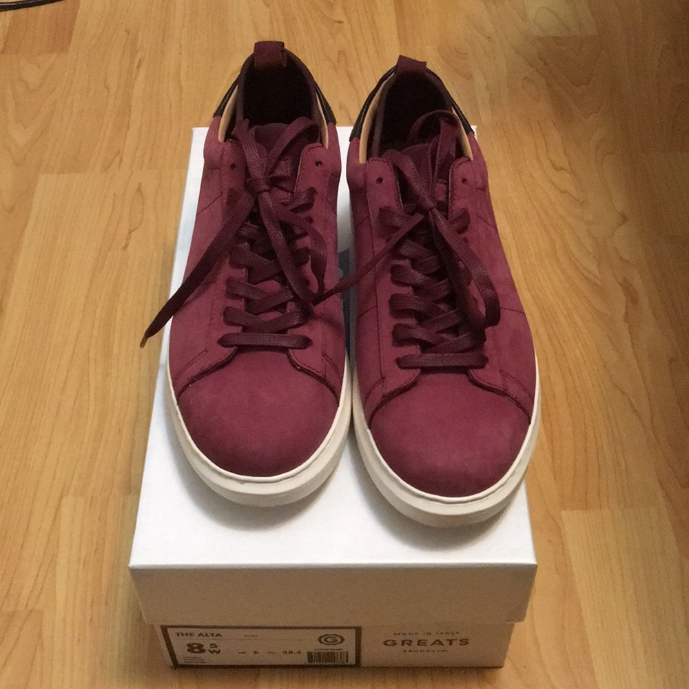 🔥EUC🔥GREATS The Alta (Plum) Size 8.5